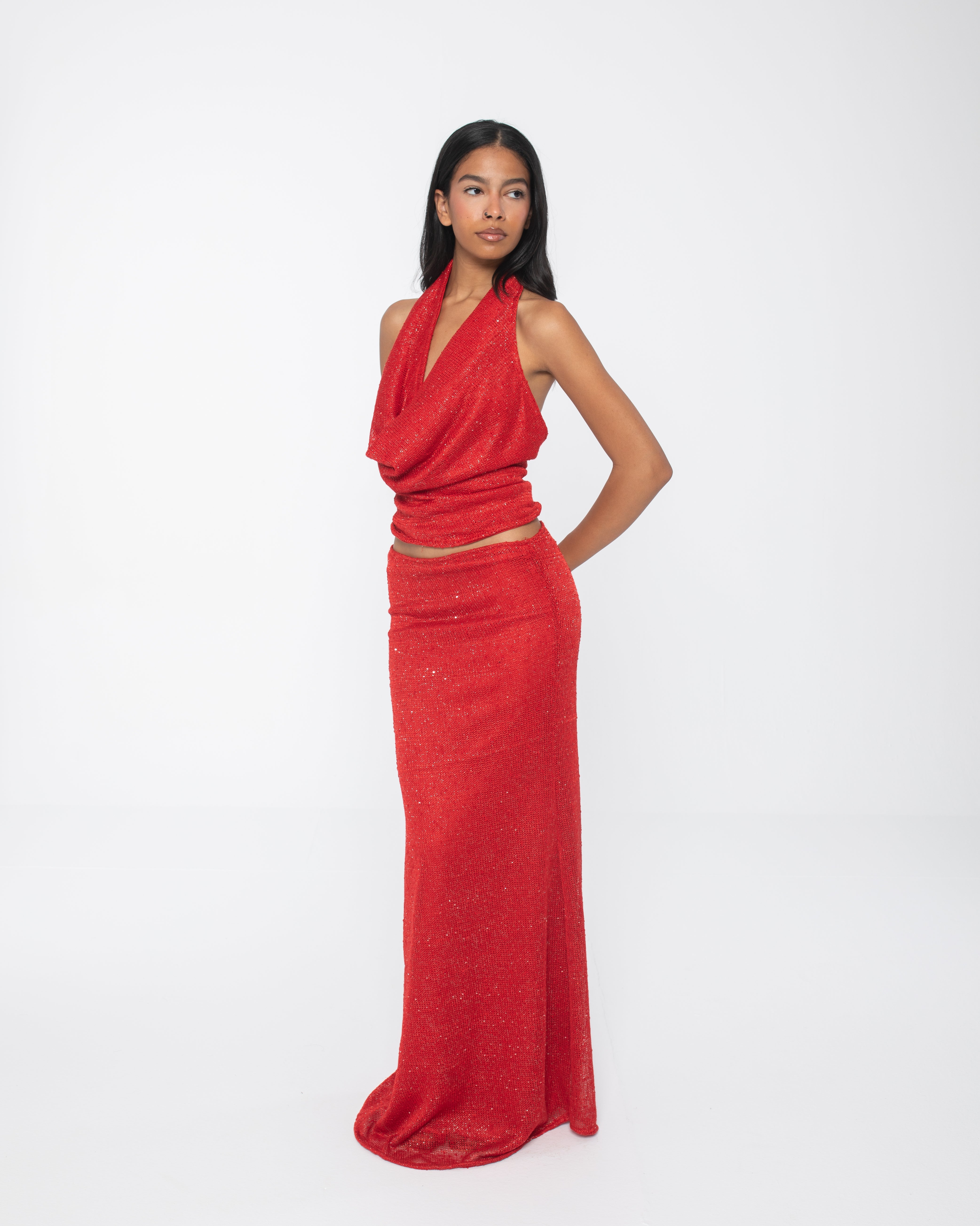 Red Sequins Set