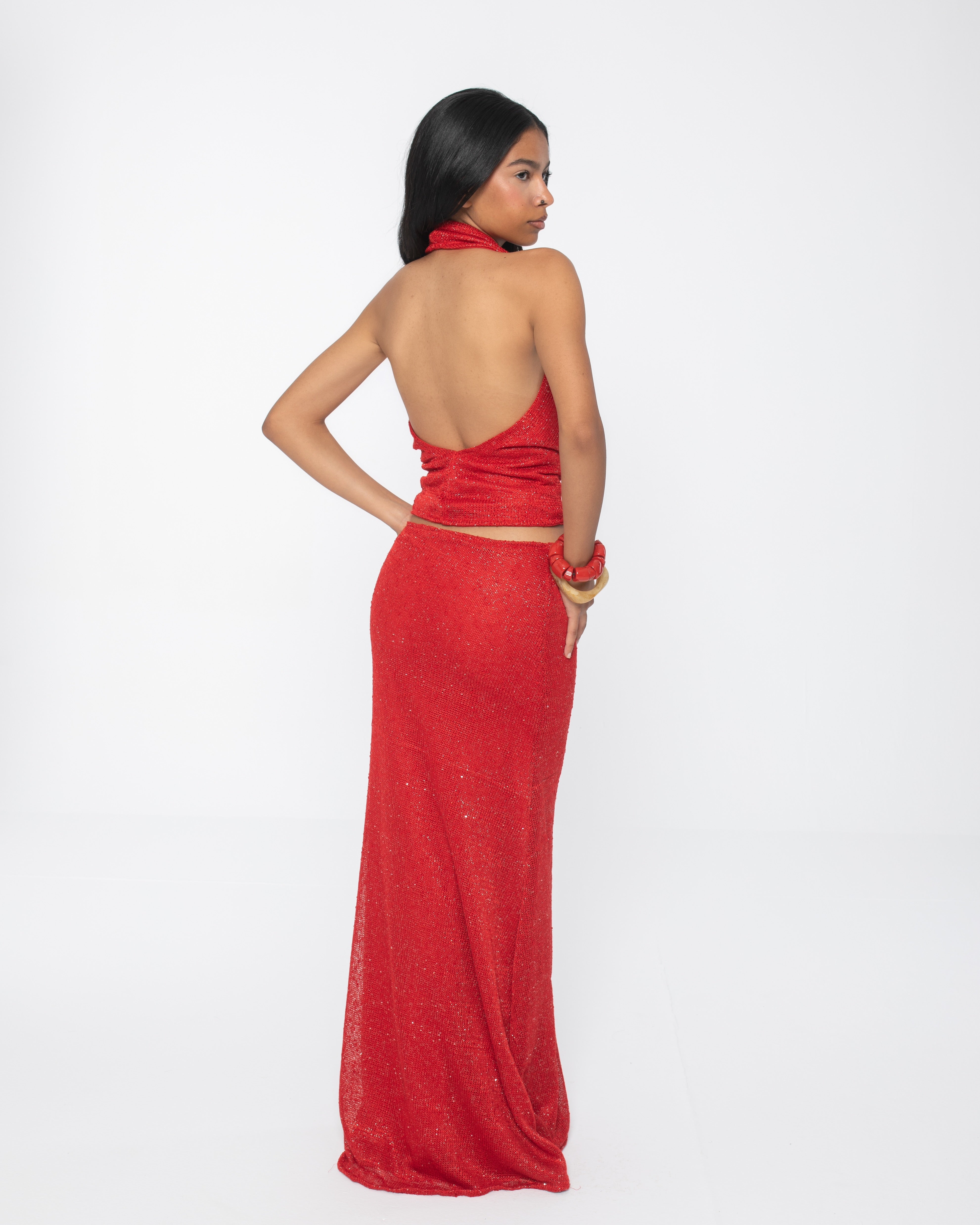 Red Sequins Set